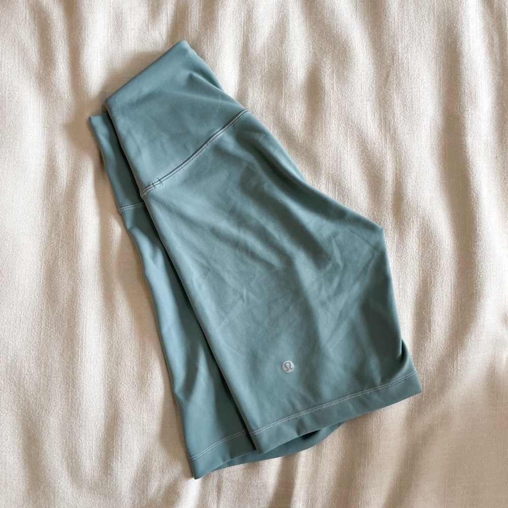 lululemon mint biker shorts 6”